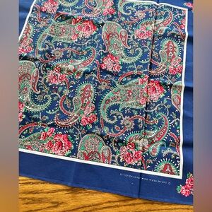 gorgeous rose print handkerchief scarf